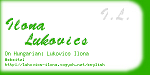 ilona lukovics business card